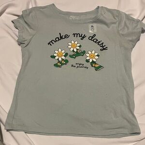 Old Navy Sky Blue Daisy Graphic Tee